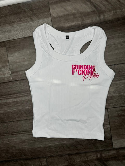 Peony Pink & White Tank